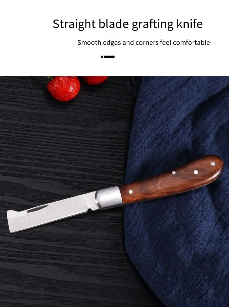 Description Picture 5 of itemFoldable Grafting Cutter Gardening Pruning Knife Tools Professional Bonsai Grafting Pruning Garden Pruning Seedling Tree Knife