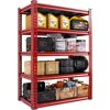 Garage Shelving 72" H Tall Storage Shelves Sturdy Metal Shelves for Storage 5 Tier Wide Heavy Duty Shelving Deep Storage 1