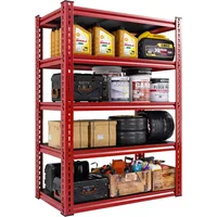 Garage Shelving 72" H Tall Storage Shelves Sturdy Metal Shelves for Storage 5 Tier Wide Heavy Duty Shelving Deep Storage 1