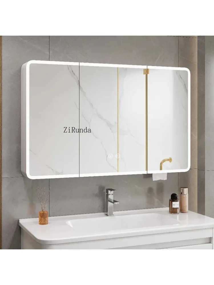 Smart Bathroom Cabinet Simple Wall-mounted Storage Beauty Mirror Cabinet Home Furniture Мебель Для Ванной FYBC