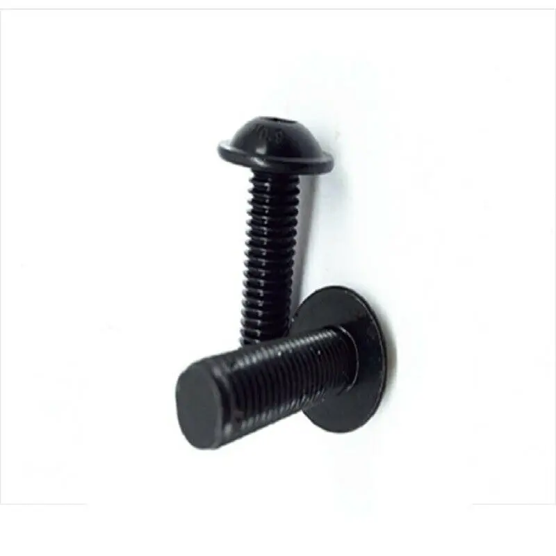 

100pcs Socket Flange Button Head Screws M4 M5 M6 High Tensile Black Allen Bolts GB7380.8-20mm 16mm 12mm 10mm 10.9
