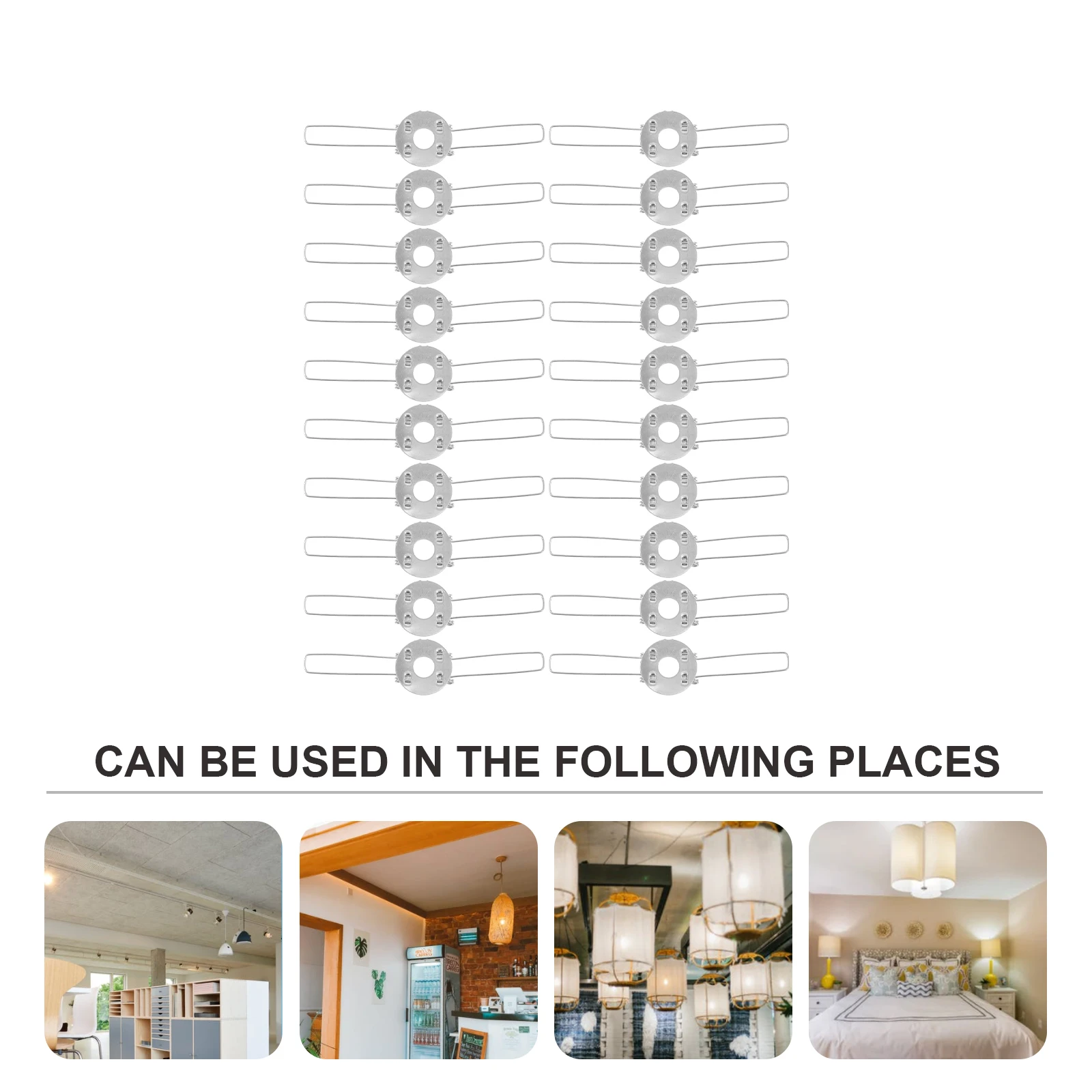 전등갓 스프링 클립, 램프 모양 고정 버클, DIY 조명 액세서리, 20 개