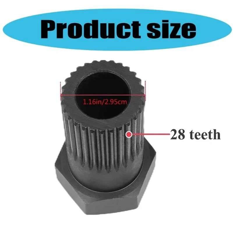 Ergonomic Designs Spline Wrench Easy Impeller Maintenance Tool Ergonomic Handle Wrench for WR012 RXT 215 260 H9EE