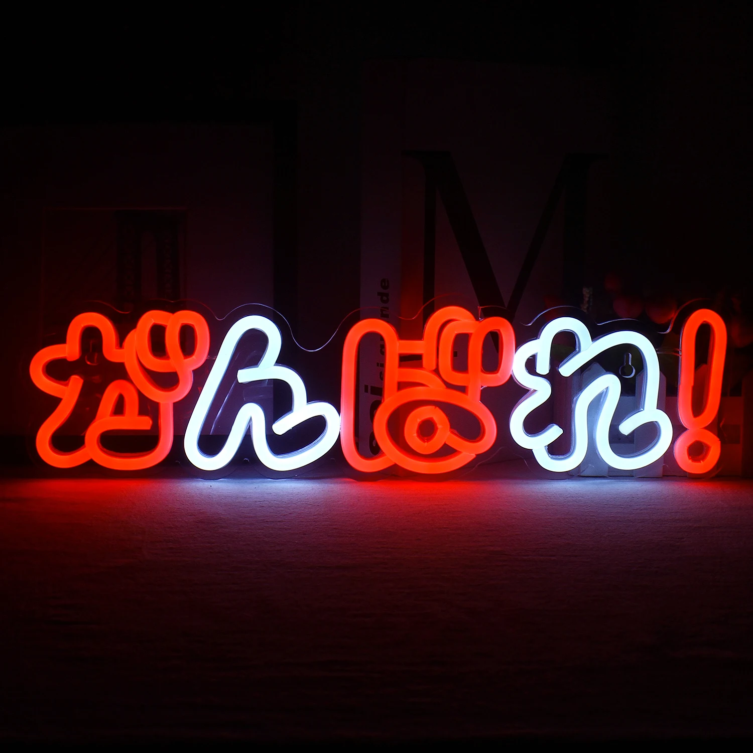 Language Come On Neon Sign Wall Decor For Office Home Room Store Studio Party Girl's Bedroom LED Neon Light Decoration USB