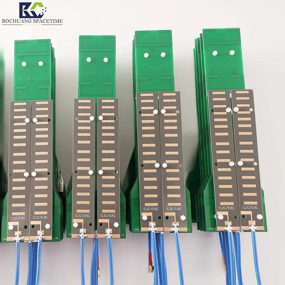BCSK-ZH08 타입 고이득 8 밴드 UAV 방어 결합 지향성 안테나, 433Mhz, 868Mhz, 900Mhz, 1.2Ghz, 1.5Ghz, 2.4, 5.2Ghz, 5.8GHz