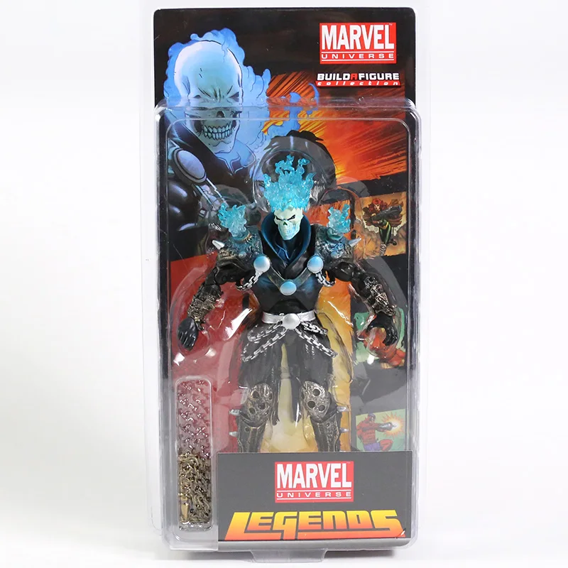 thumbnail image 1 of Nuevo modelo de cabeza intercambiable de Marvel Soldier Skull Ghost Rider Johnny Blaze, figura de acción de PVC, modelo coleccionable de juguete, 1 of 5