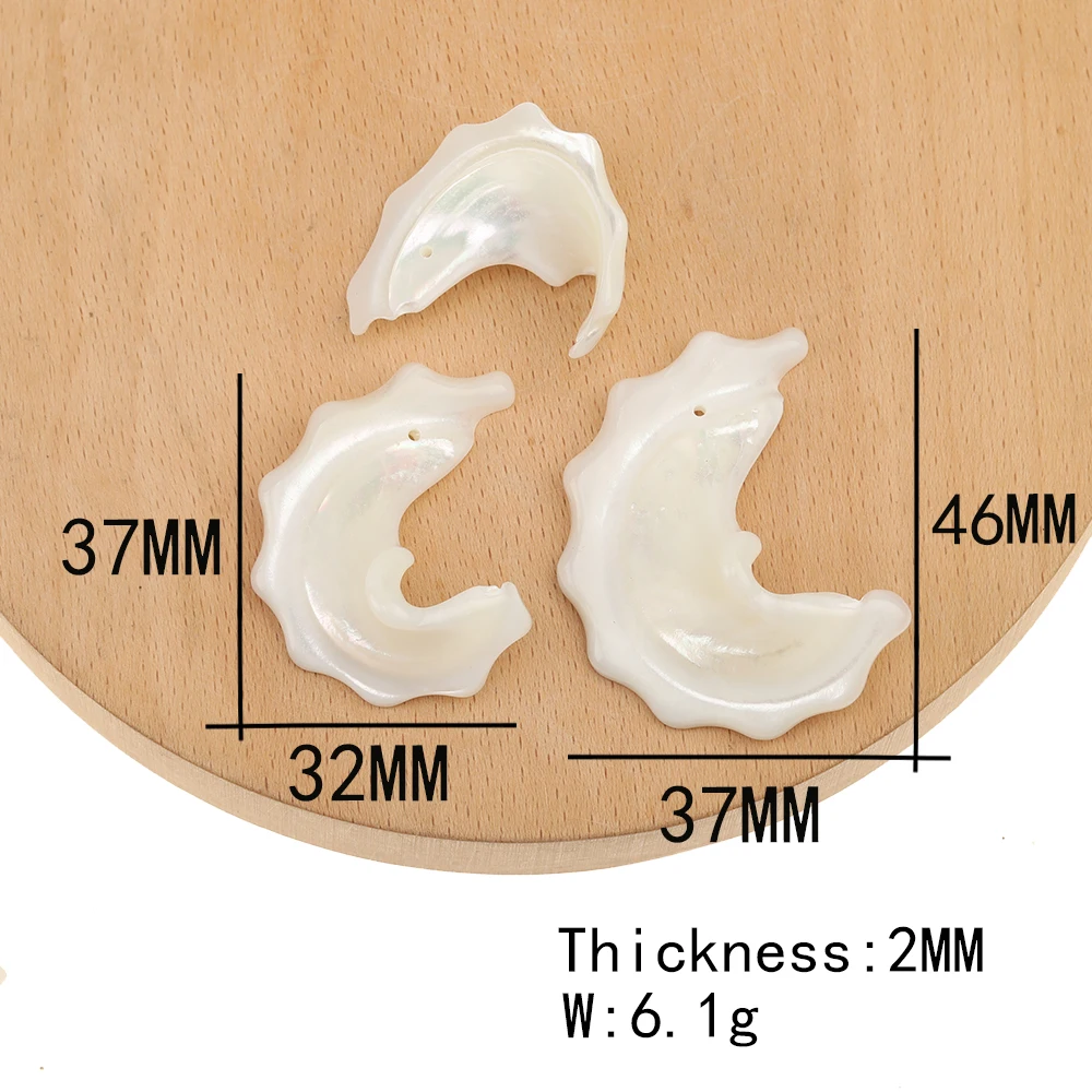 Cordial Design 50Pcs Jewelry Findings & Components/Hand Made/Natural Shell/Earrings Accessories/Irregular Shape/DIY Charms - cordial
