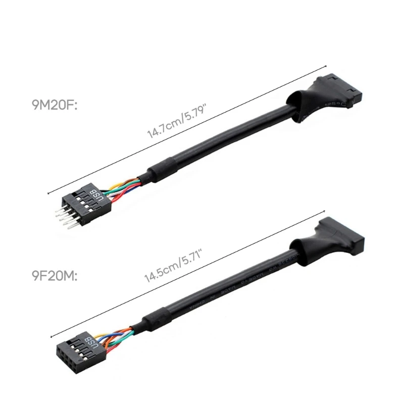 USB Cable Adapter USB3.0 to 2.0 Converter 20Pin Usb3.0 Male/Female To 9Pin Usb2.0 Male/Female Motherboard Header Cord B0KA