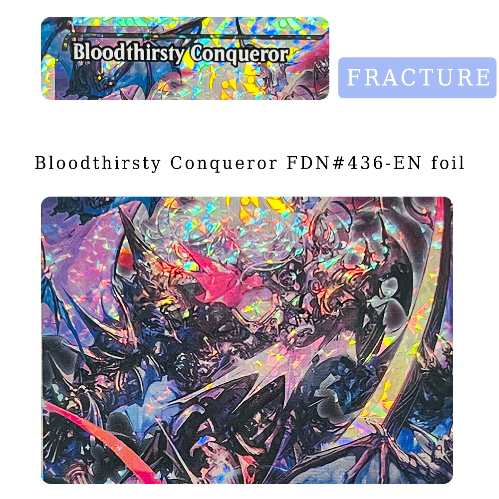 릴리아나의 마법 프록시 카드 표준 사이즈 고품질 엔터테인먼트용 FRACTURE 포일 블룸 텐더 아이스틸 익스플로러 스타필드