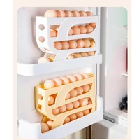 Automatic Rolling Egg Storage Box for Kitchen Refrigerator Holds 30 Egg Boxes Refrigerator Side Door Egg Preservation 2
