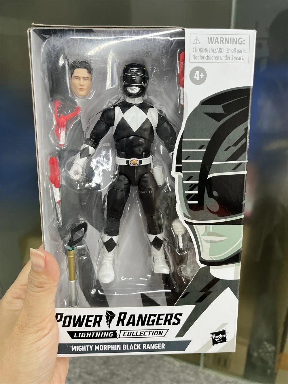 هاسبرو باور رينجرز لايتنينج كوليكشن مايتي مورفين باور رينجرز بلاك رينجر مع  ملحقات F4510 - AliExpress, image size:1000x1333