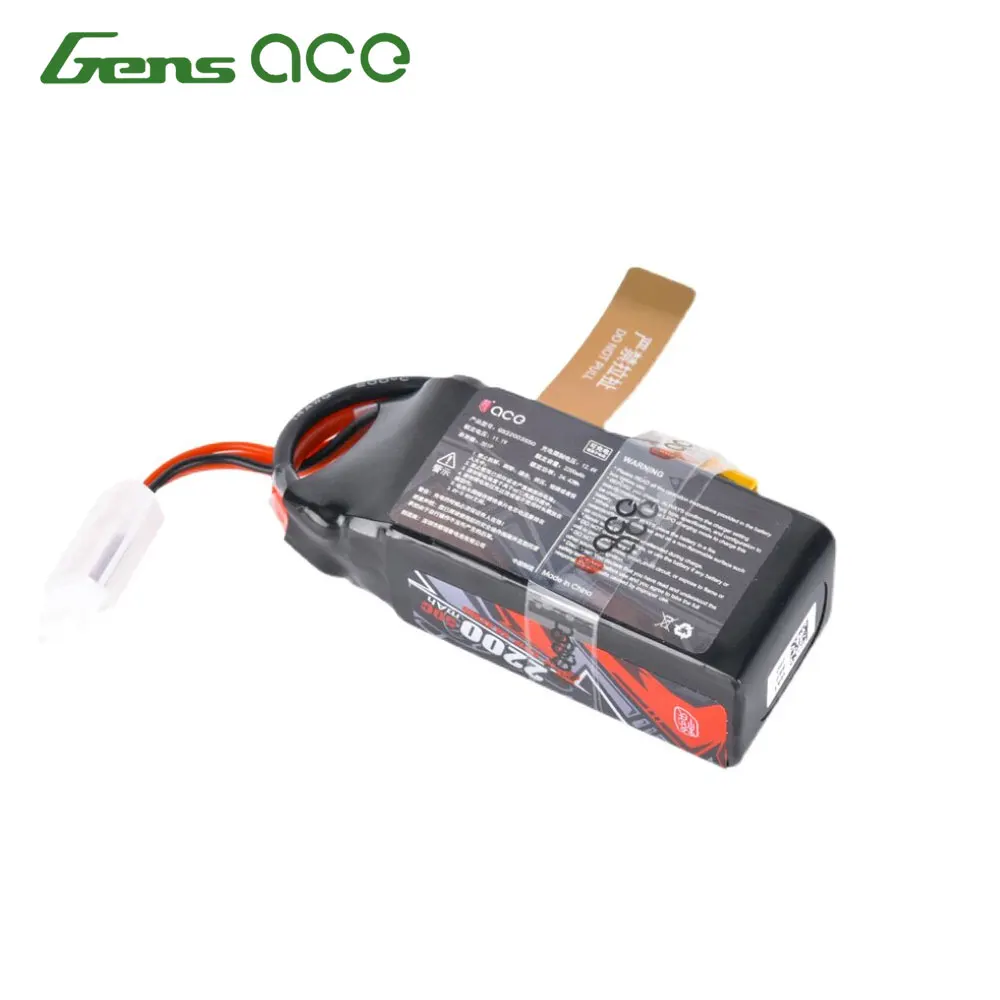 Batterie LiPo Gens ACE 3S 11.1V 2200mAh 50C pour RC 1/10