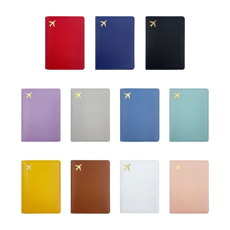 

PU Passport Holder Travel Wedding Credit Card Case Cover for Men and Women