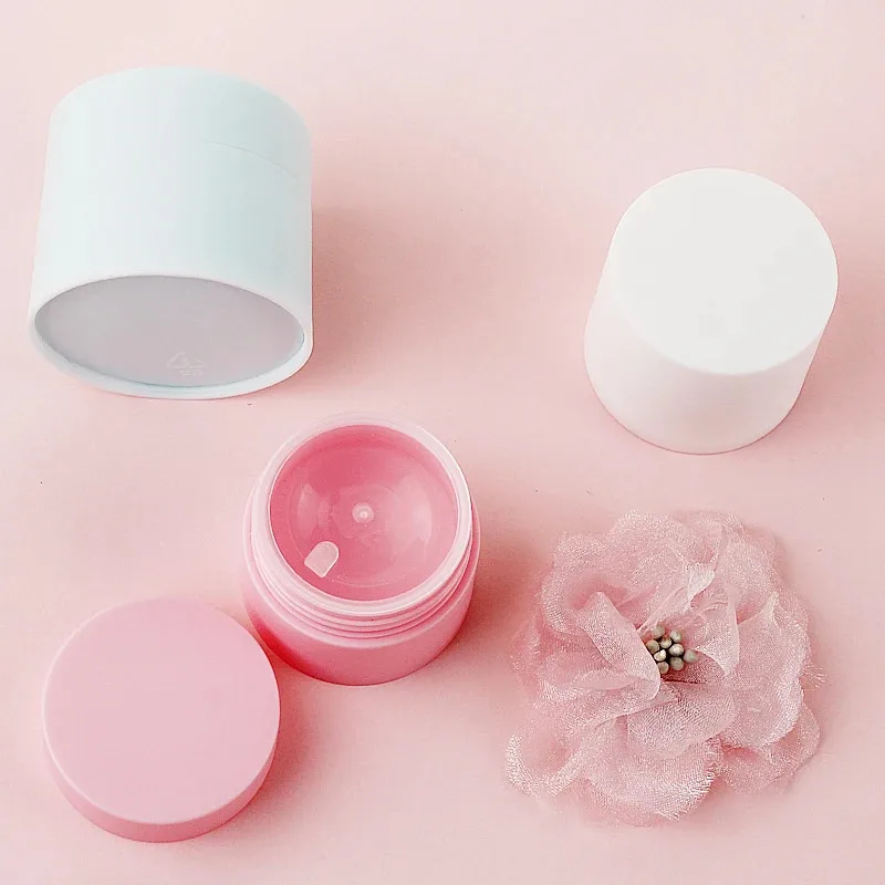 Cosmetic Pot Jars 10/20/50pcs Face Cream Jars Cosmetic Plastic Box Empty Tight Waist Container Portable 5g/10g/15g/20g/30g/50g Refillable Bottle