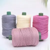 3mm Crochet Yarn Ice Rope Thread for Hand Knitting Bag Hat Shoes Woven DIY Hook Cushion Knitting Material Sewing Accessories 1