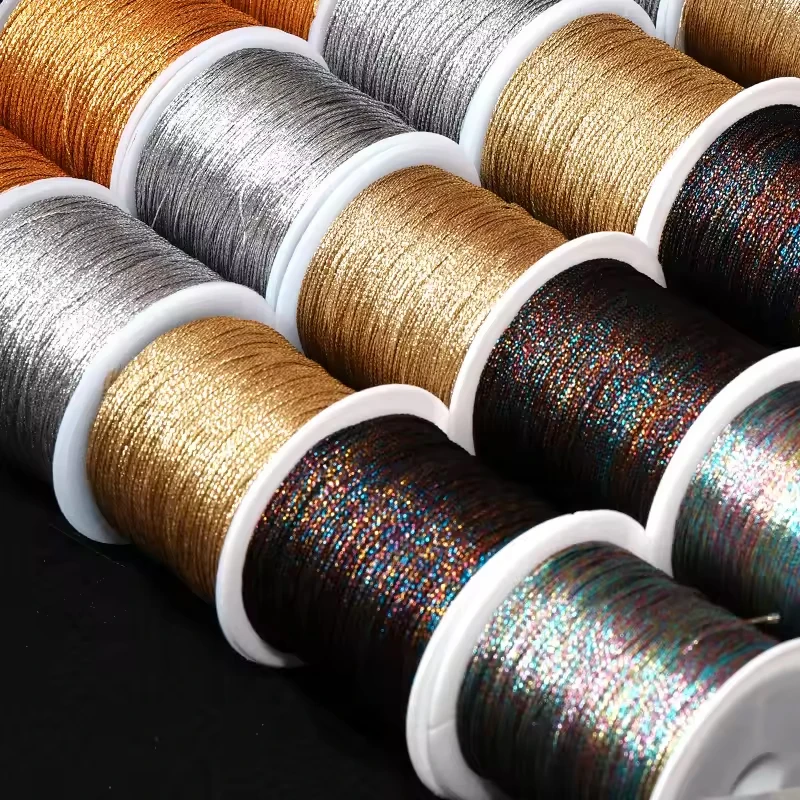 Glamorous Gold & Silver Braided Macrame Cord