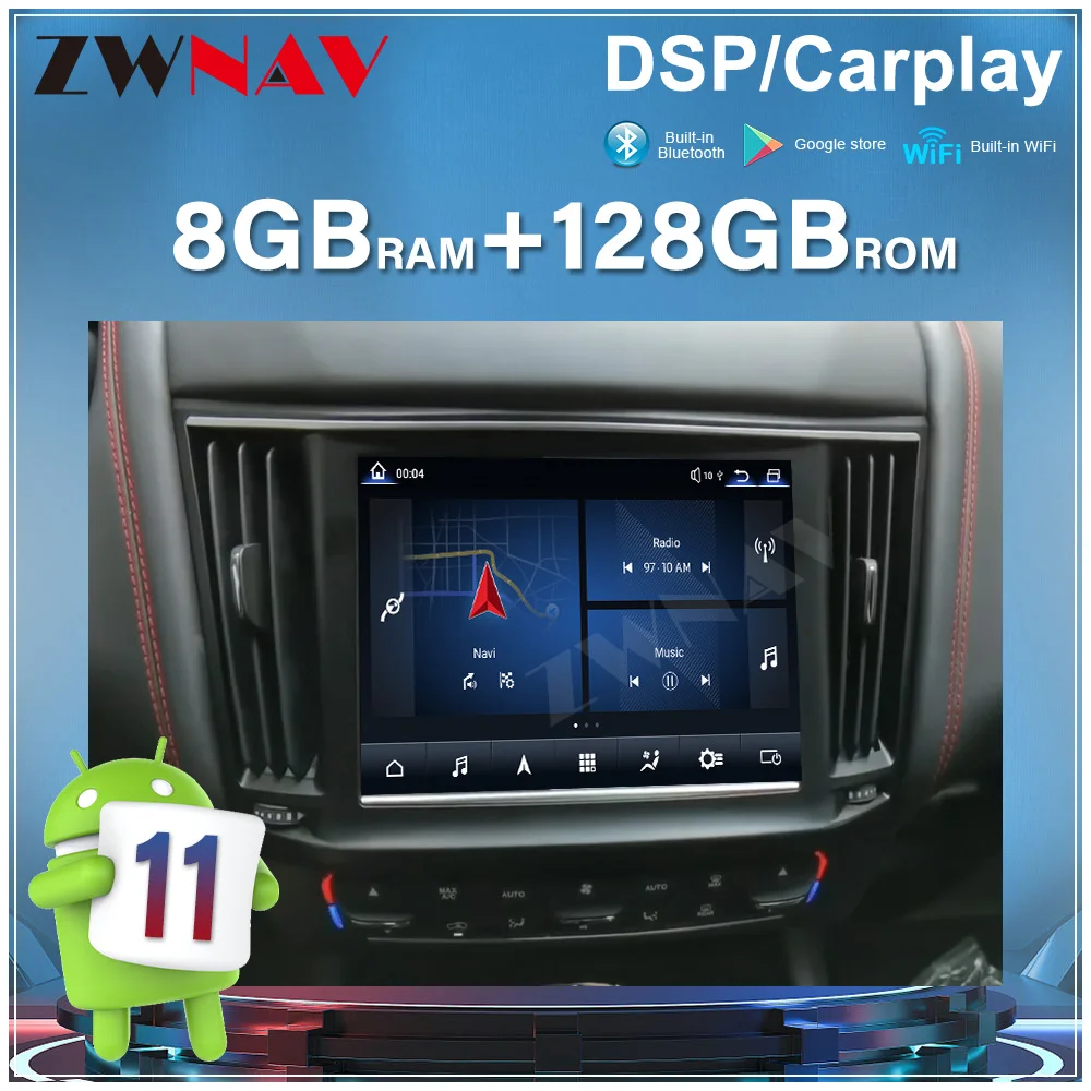 

For Maserati Levante 2014-2020 Tesla Style Android Car GPS Navigation Multimedia Player Car Radio Head Unit Player