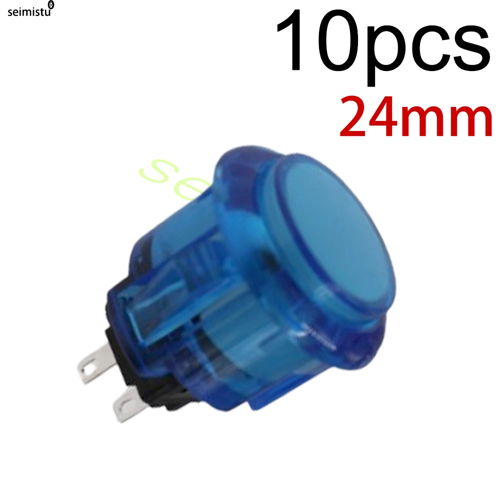 10pcs Durable Clear Push Button Set for Multicade Video Game Consoles
