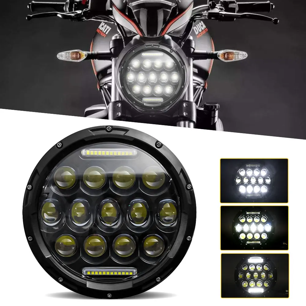 ひかり に適合する スズキ 7.5インチ LED ヘッドライト用 ユニバーサル バイク
