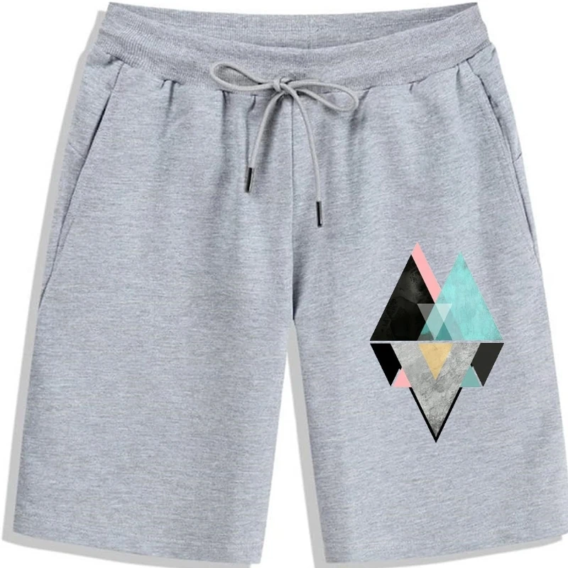 

Футболка женская с геометрическим принтом, милый топ с коротким рукавом, Повседневная модная одежда с графическим принтом, шорты для мужчин и женщин