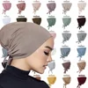 Jersey Soft Modal Muslim Turban Hat Inner Hijab Caps Islamic Underscarf Bonnet India Hat Female Headwrap Turbante Mujer 1