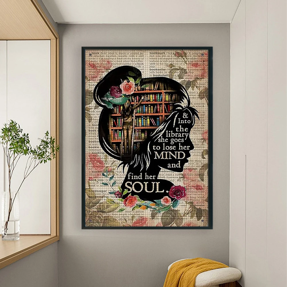 Full Embroidery Eco-cotton Thread 11CT Printed Girl Cross Stitch Kit Art 45x65cm cross stitch kit,cross stitch tools