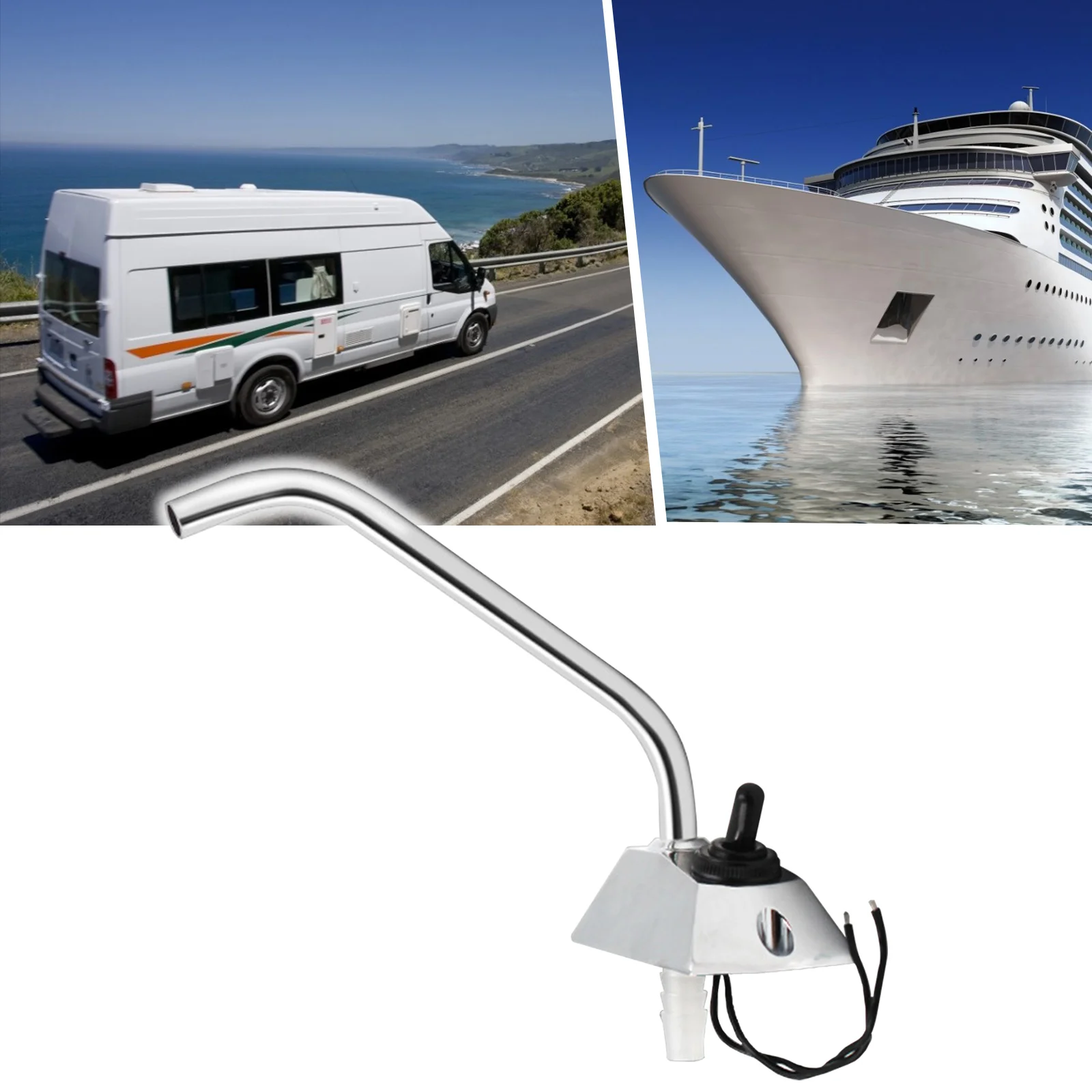 12V DC Galley Electric Water Pump Tap Faucet Water Tap W/ Switch For Caravan Boat 12v Toggle Switch