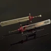 Marais Executioner's Sword 30cm Metal Toy Eldened Ring Game Peripheral Samurai Craft Accessorie Ornament Collection Gift for Boy