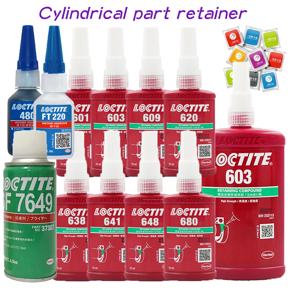 new Loctite 680 638 603 609 620 648 601 640 641 Cylindrical retaining
