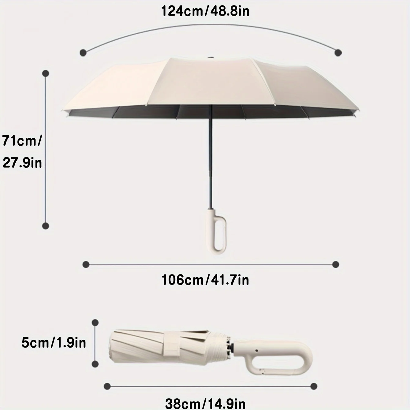 Extra Large Reinforced Wind-resistant Rain-resistant Dual-purpose UV-resistant Fully Automatic Ring-buckle Umbrella wind resistant umbrella,windproof umbrella