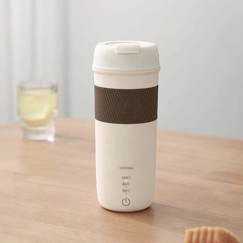 350ml Portable Electric Kettle Travel Teapot 3 Temperature Adjustment Pot 304 Stainless Steel Thermal Pot Boiling Water Cup 220V 3