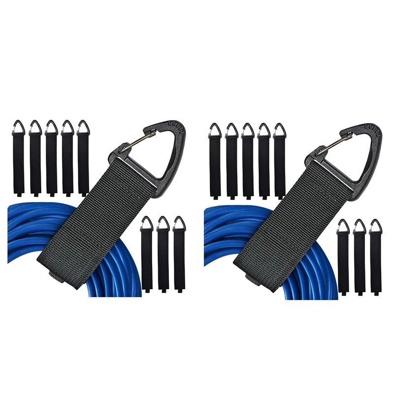 

16Pcs Extension Cord Holder Organizer, 16-Inch Hook And Loop Extension Cord Organizer Hanger With Buckle Bandage