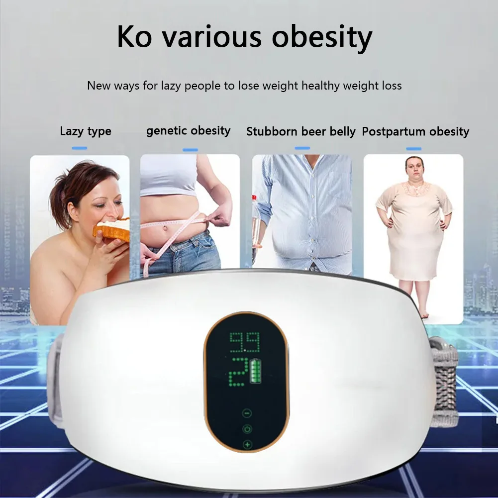 Pro Body Slimming Massager Electric Slimming Belt Fat Burning Abdominal Massage Beauty Health Massager Machine