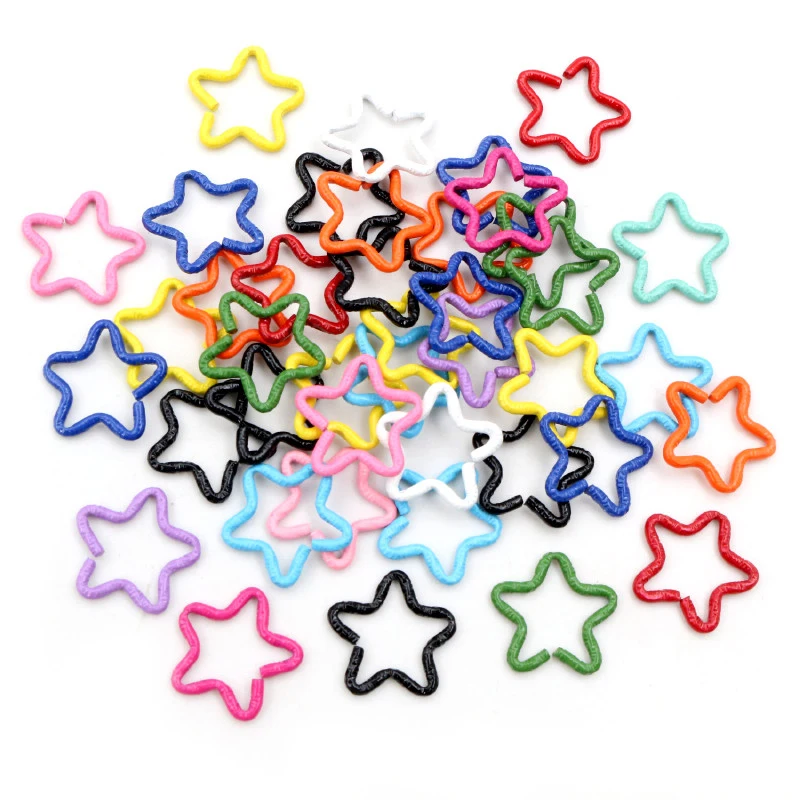 DIY Jewelry Making Accessories Colorful Mixed Alloy Split Jump Rings Lobster Clasp Eyelets Screw Pins Keychain