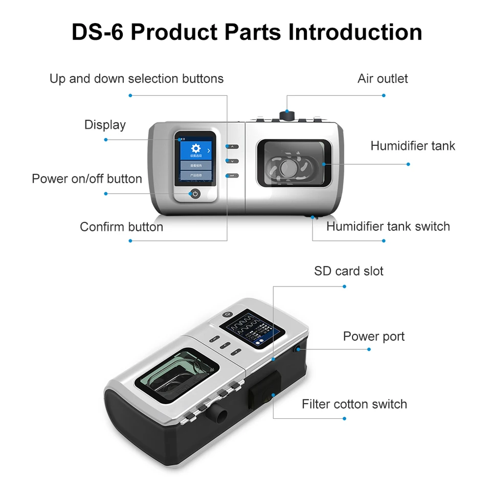 家庭用滅菌機,無呼吸睡眠装置,睡眠品質改善,2.8インチ画面 - AliExpress 66