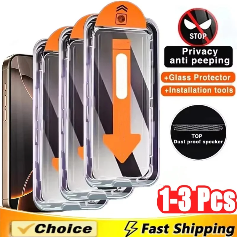 OleophobicCoatingDustFreeInstallationPrivacyScreenProtectorForiPhone1617ProMax1513111214ProMaxMiniSEXR7-AliExpress