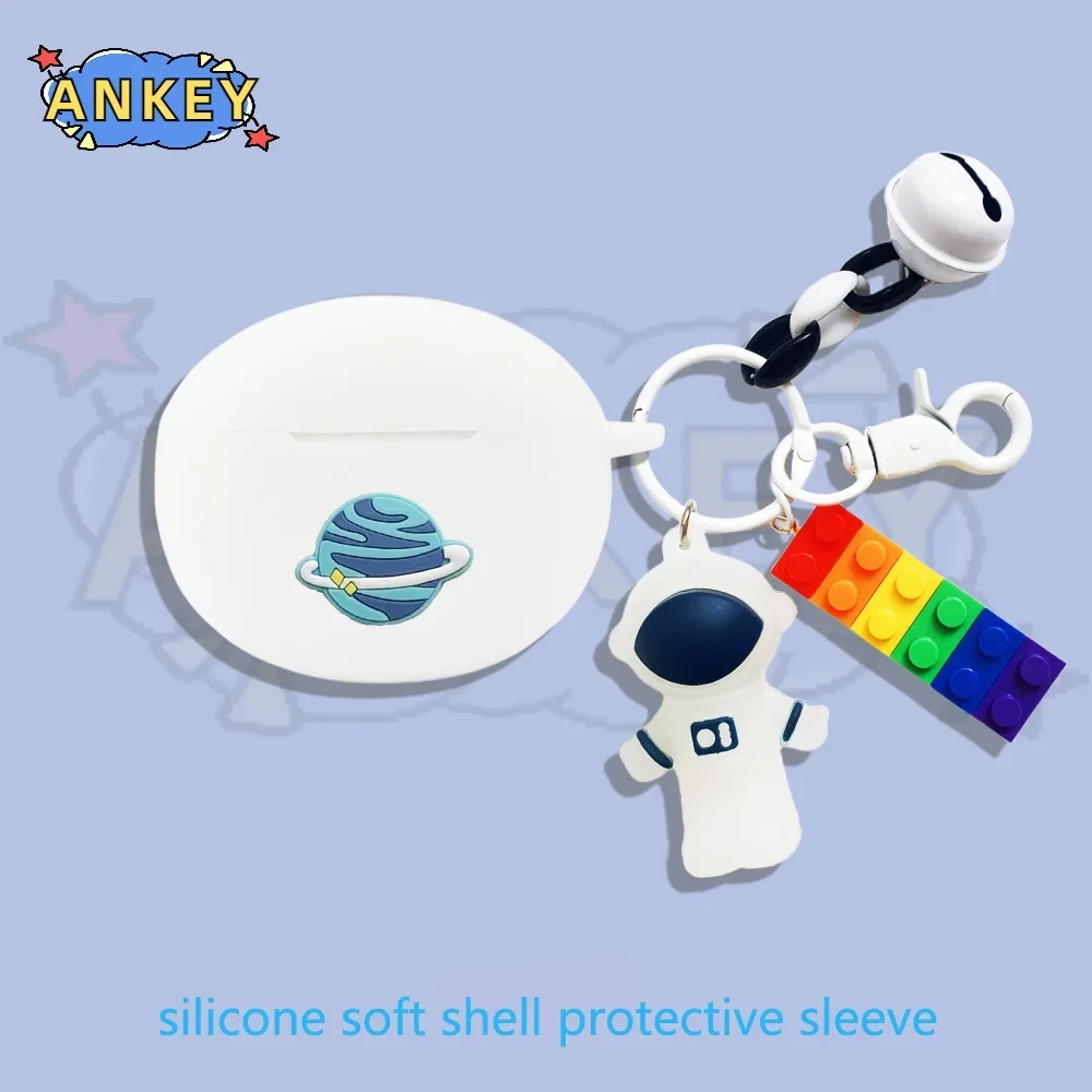 Custodia Per Soundpeats Air 4 Pro / Mini Pro Hs / Opera 03 05 Custodia In Silicone Per Auricolari Cartoon Astronaut Earbuds Soft Protective