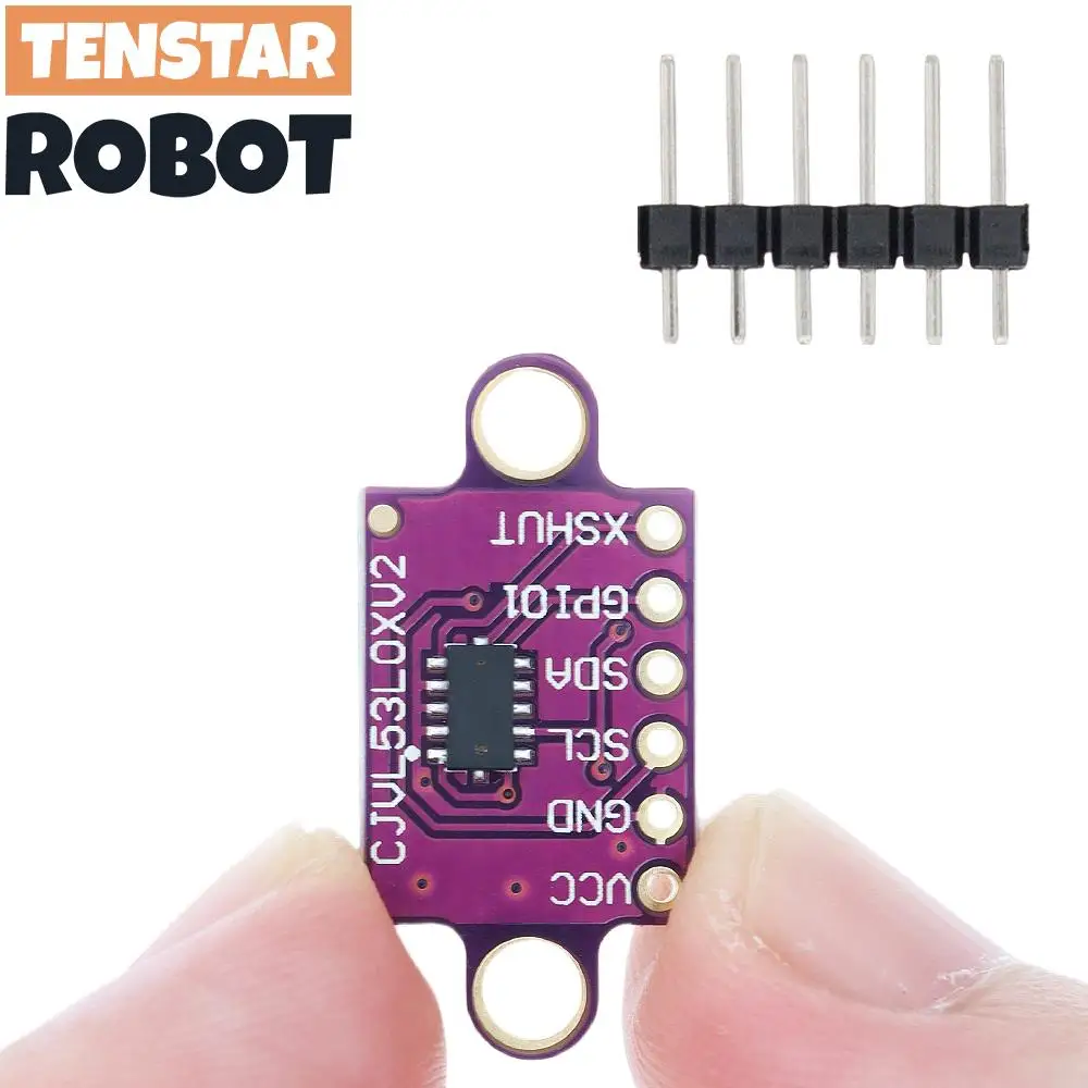 TENSTAR 2pcs/5pcs VL53L0X Time-of-Flight (ToF) Laser Ranging Sensor Breakout 940nm CJVL53L0XV2 Laser Distance Module IIC image 4