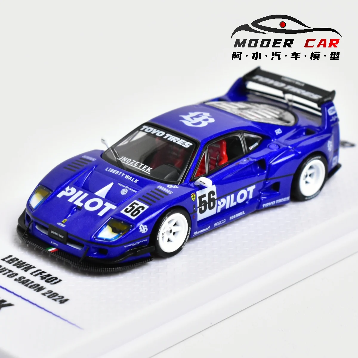 Miniature Inno 1/64 Ferrari F40 LBWK – Tokyo Auto Salon 2024