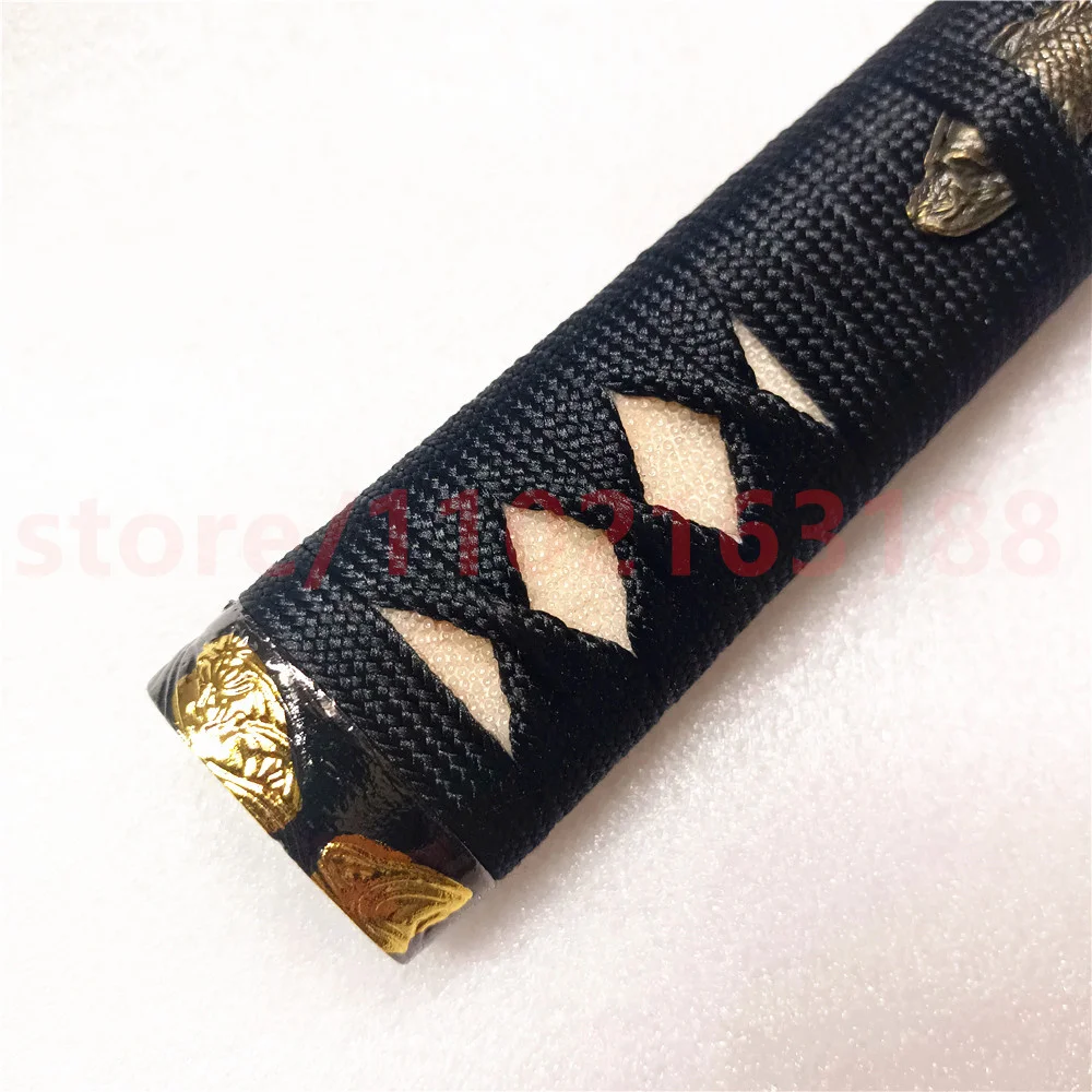 Unique Tsuka Handle Hilt Alloy Fuchi Menuki Kashira For Japanese Japan Samurai Katana Sword Fittings Fish Theme Real Rayskin New 2