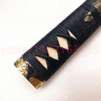 Unique Tsuka Handle Hilt Alloy Fuchi Menuki Kashira For Japanese Japan Samurai Katana Sword Fittings Fish Theme Real Rayskin New 2
