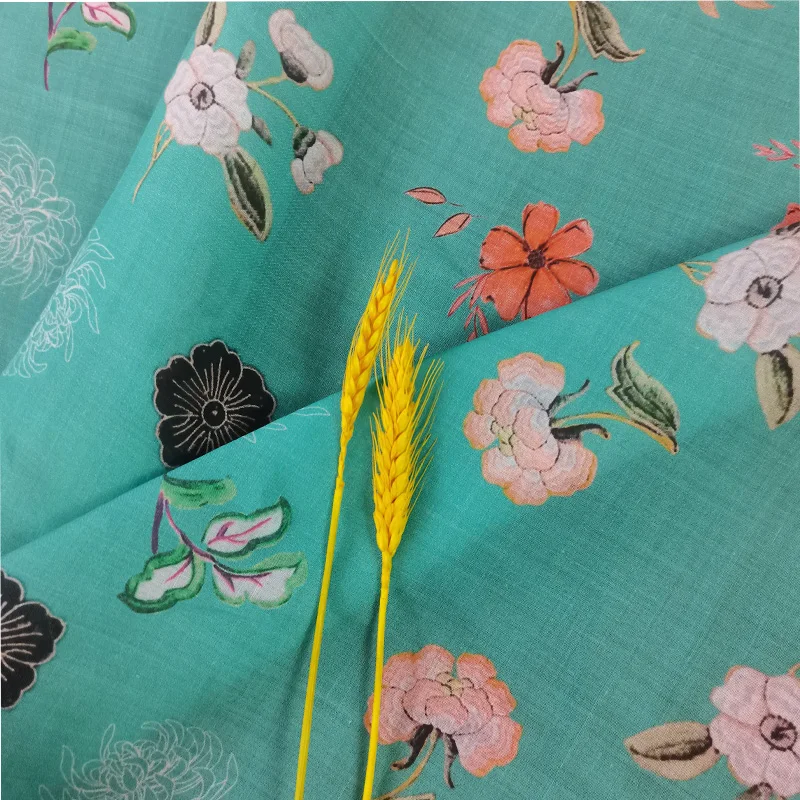 

High-quality natural 100% pure ramie printing fabric, suitable for summer, dress, thin, gown, DIY hand sewn designer fabric