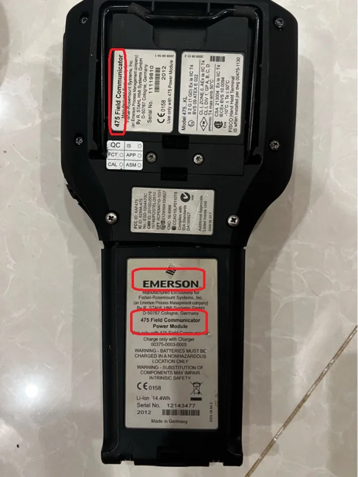Schermo LCD Touch Per Comunicatore Di Campo Emerson Hart 475 – Display Di Ricambio