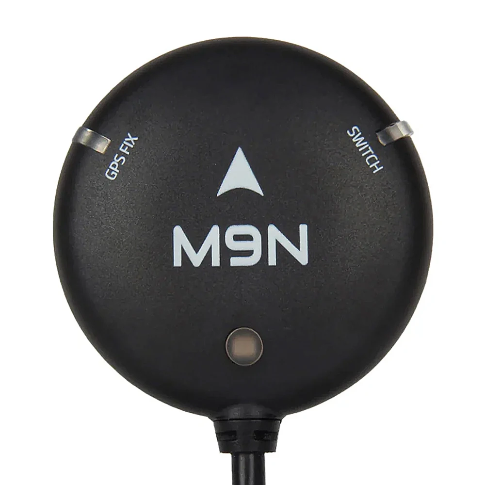 Détail du module GPS Holybro M9N avec boussole IST8310, étiquette et numéro de série lisibles