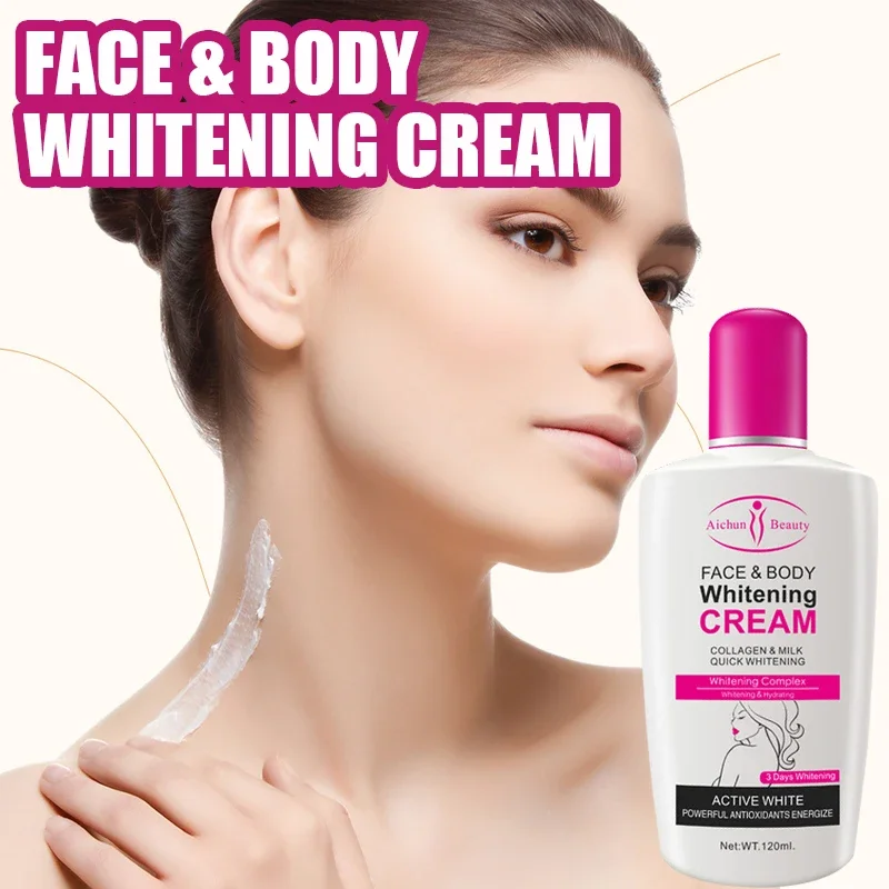 Body Lotion moisturising lotion whitening body cream whitening cream body lotion brightening cream body care whitening serum brightening body cream body skin care cream Whitening Moisturizing Dark Skin Bleaching Collagen Milk Face Body Cream Skin Care Leg Arm Lightening Smooth