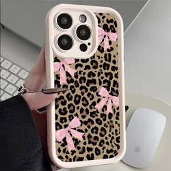 Leopard Print Bow Waterproof Shockproof Anti - Fall Case for Motorola Moto G14 (BS - SEPJGS1)