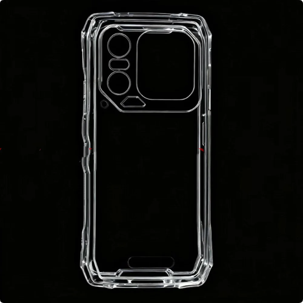 Blackview Xplore 1 Back Finger Ring Soft TPU Silicone Phone Case with Walkie Talkie Bracket