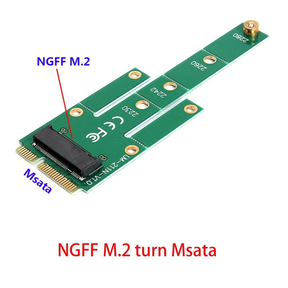 Msata 인터페이스 SSD-M.2 변환기 하이 퀄리티 미니 6.0 gb/s 사무실 액세서리, Pcie 어댑터 변환기 카드, Ngff 22x30mm