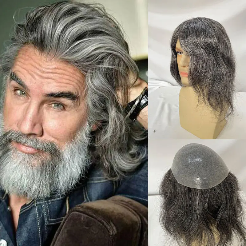 Parrucchino Da Uomo Afro Sottile In Pelle Super Completa Jet Black # 1 Sistema Di Capelli Remy Brasiliano Da 69,4 &euro; | DHgate