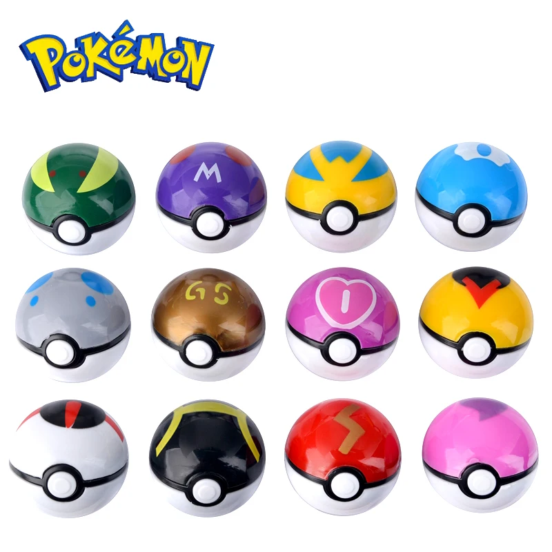Покемон игрушка покебол 12 шт./компл. подлинный монстр рандомная аниме фигурка